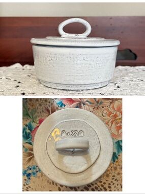The Glenna Italian Earthenware Sugar Bowl from Anthropologie in White